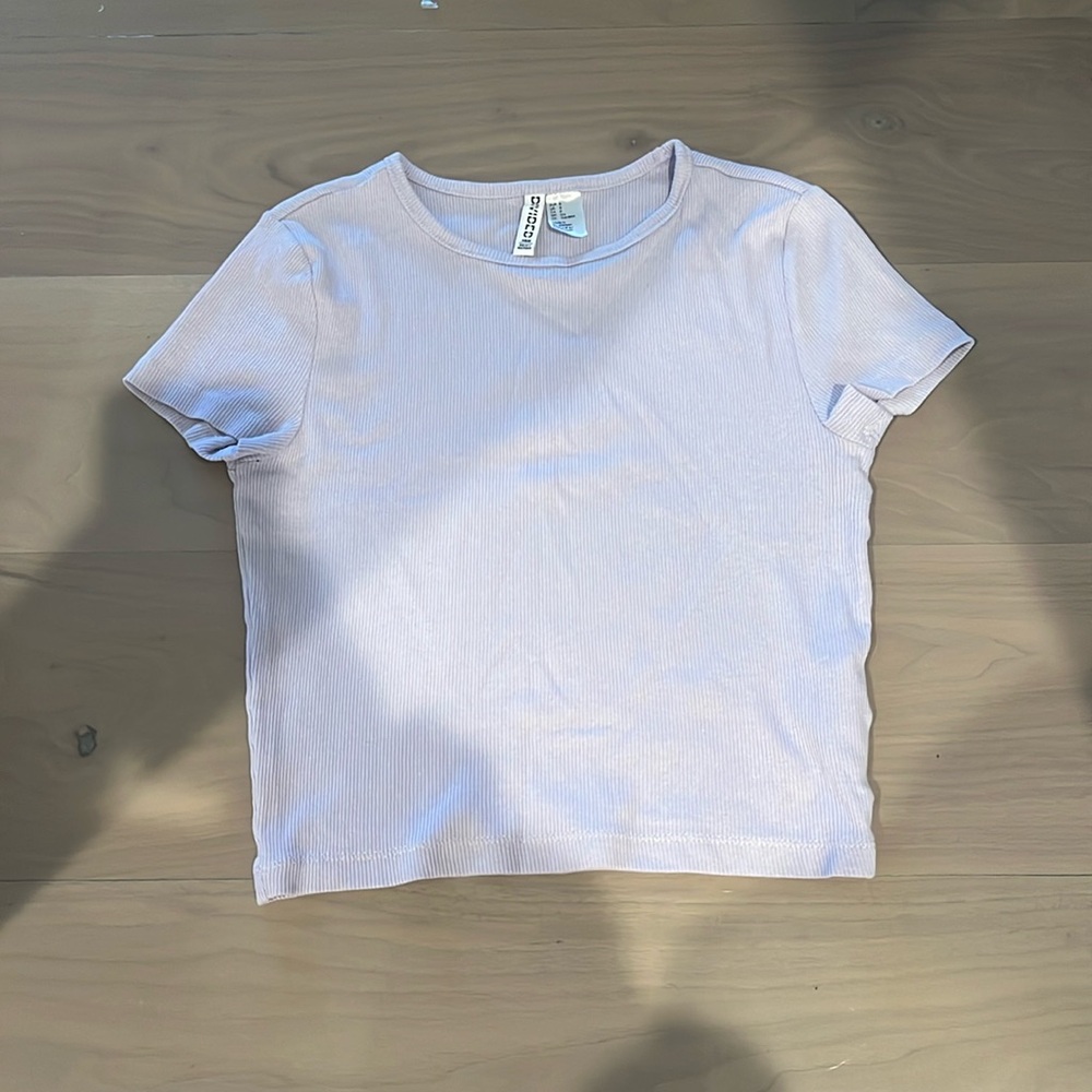 H&M Light Purple Baby Tee/Cropped Tee